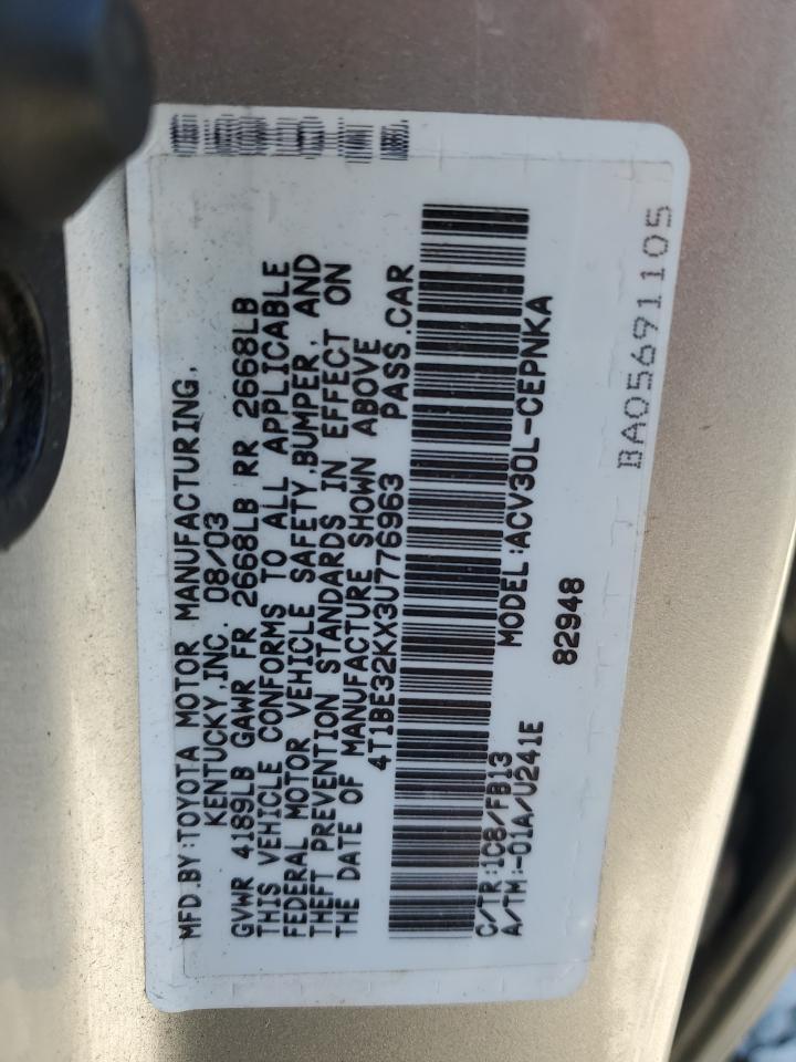 2003 TOYOTA CAMRY