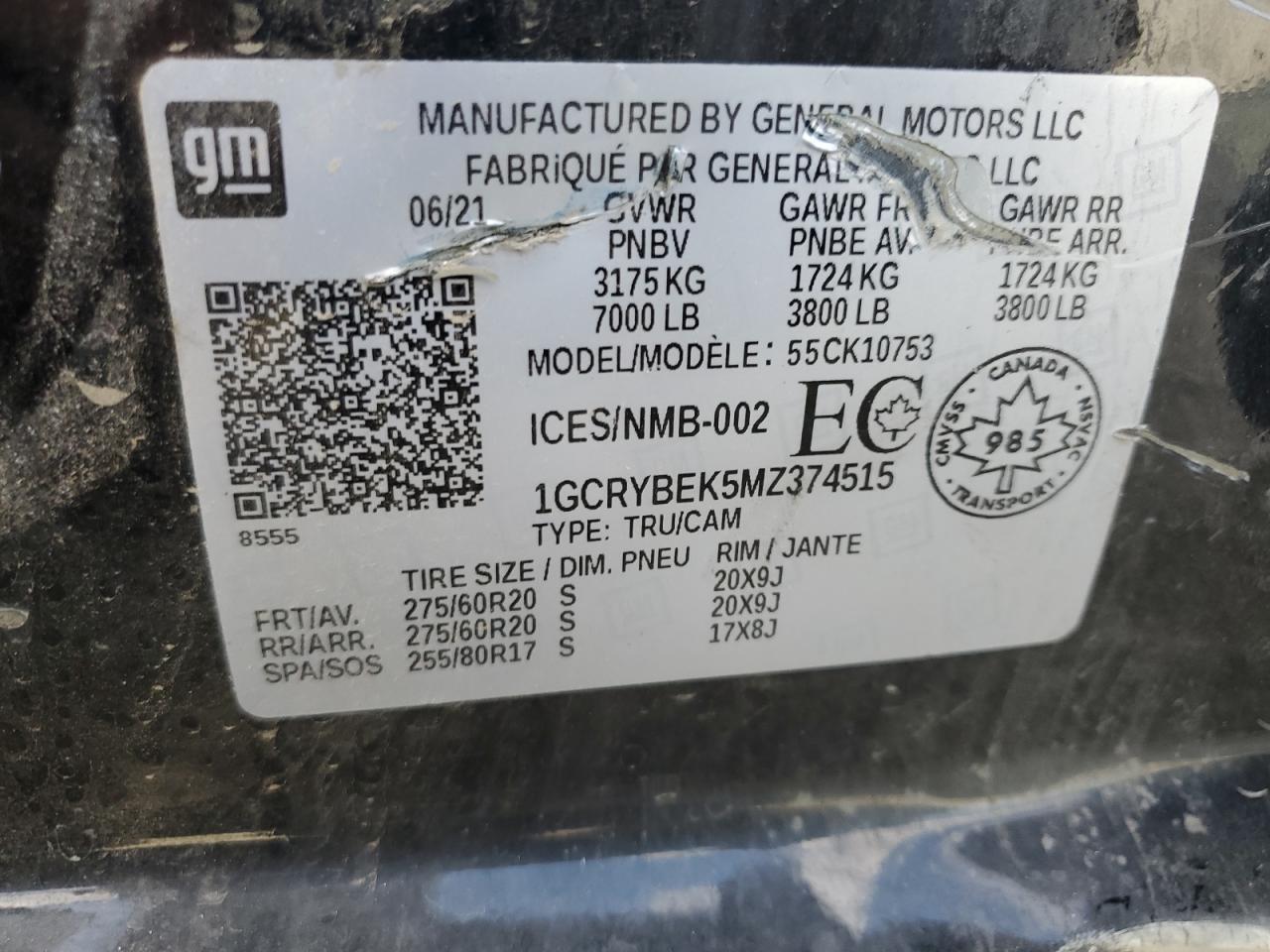 2021 CHEVROLET Silverado