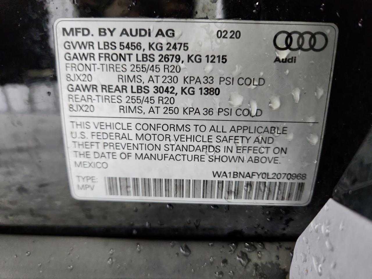 2020 AUDI Q5