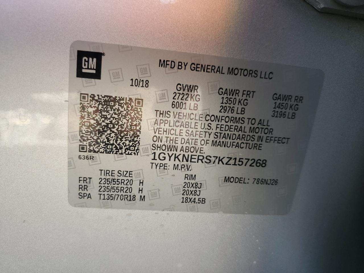 2019 CADILLAC XT5