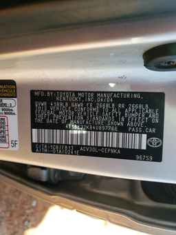 2004 TOYOTA CAMRY