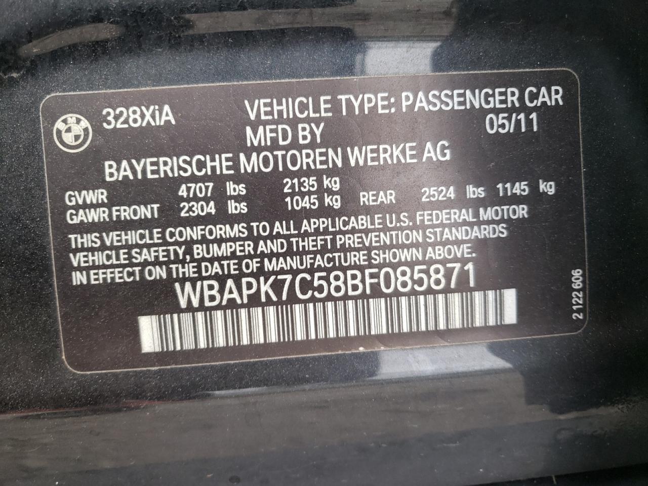 2011 BMW 3 SERIES