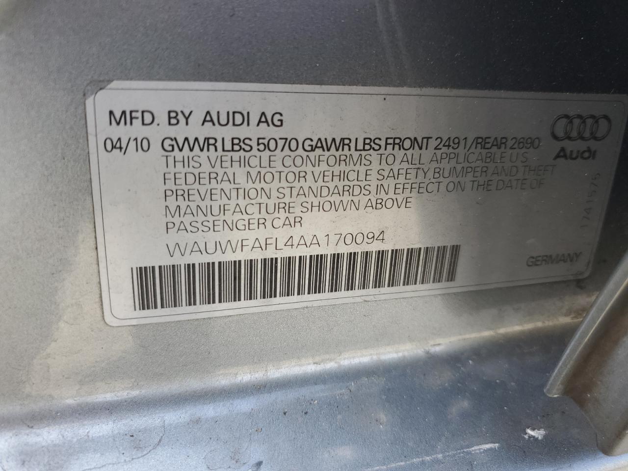 2010 AUDI A4