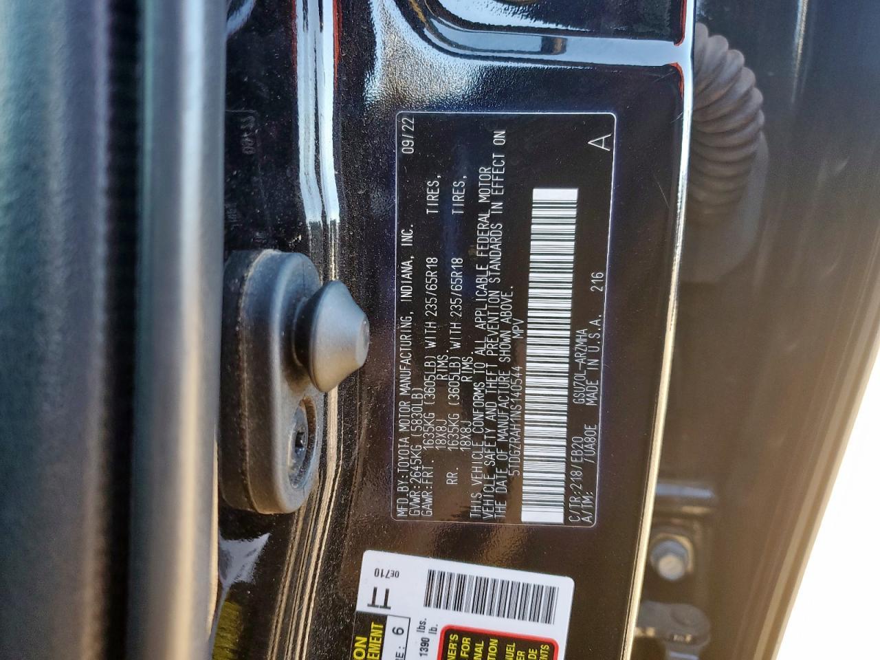 2022 TOYOTA HIGHLANDER