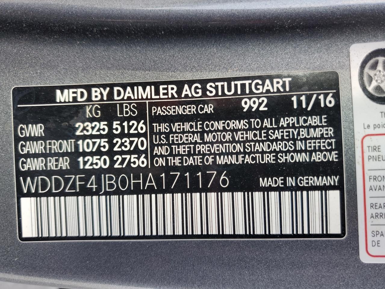 2017 MERCEDES-BENZ E-Class