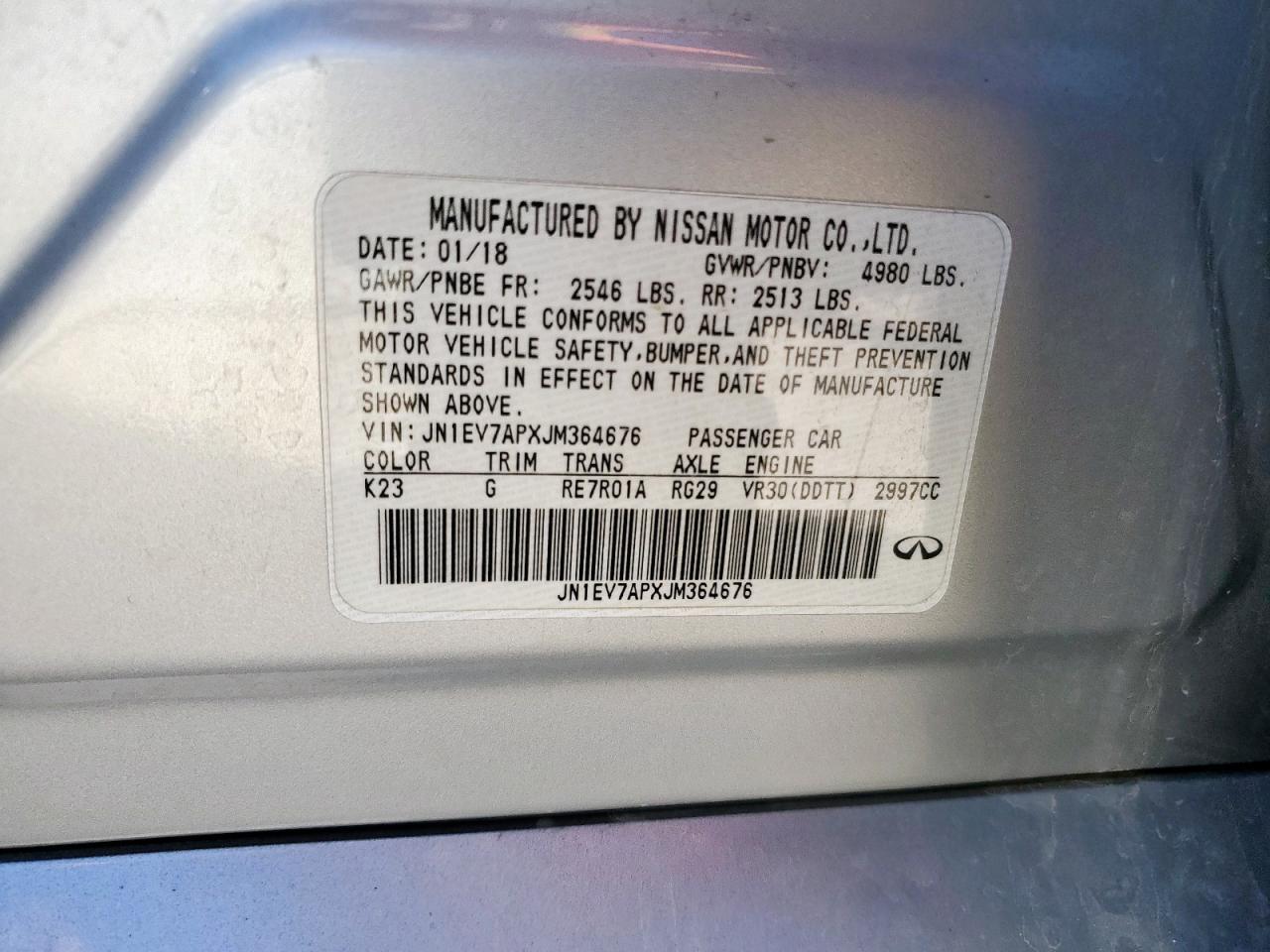 2018 INFINITI Q50