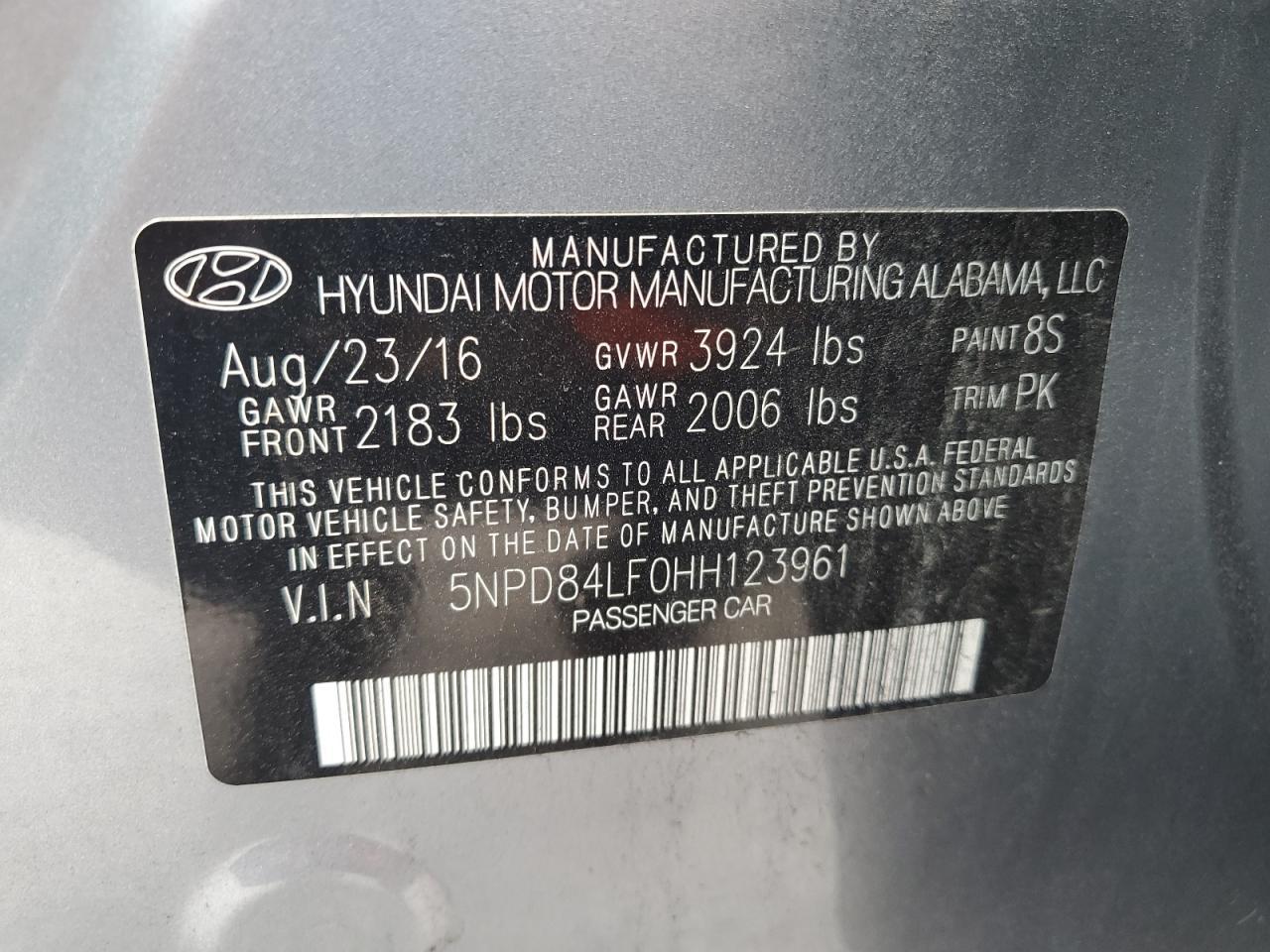 2017 HYUNDAI ELANTRA