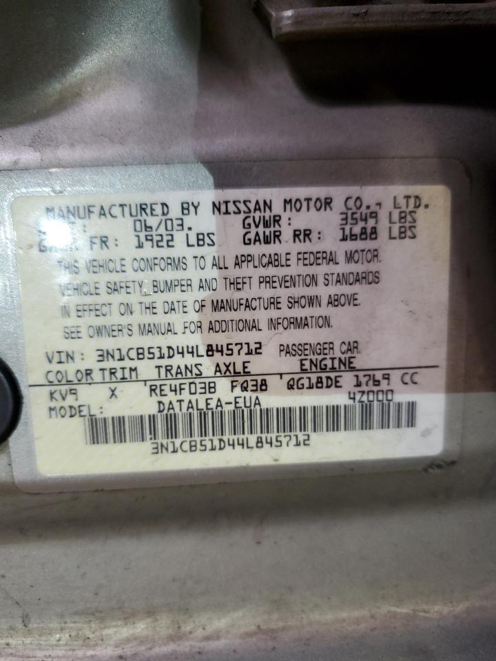 2004 NISSAN SENTRA