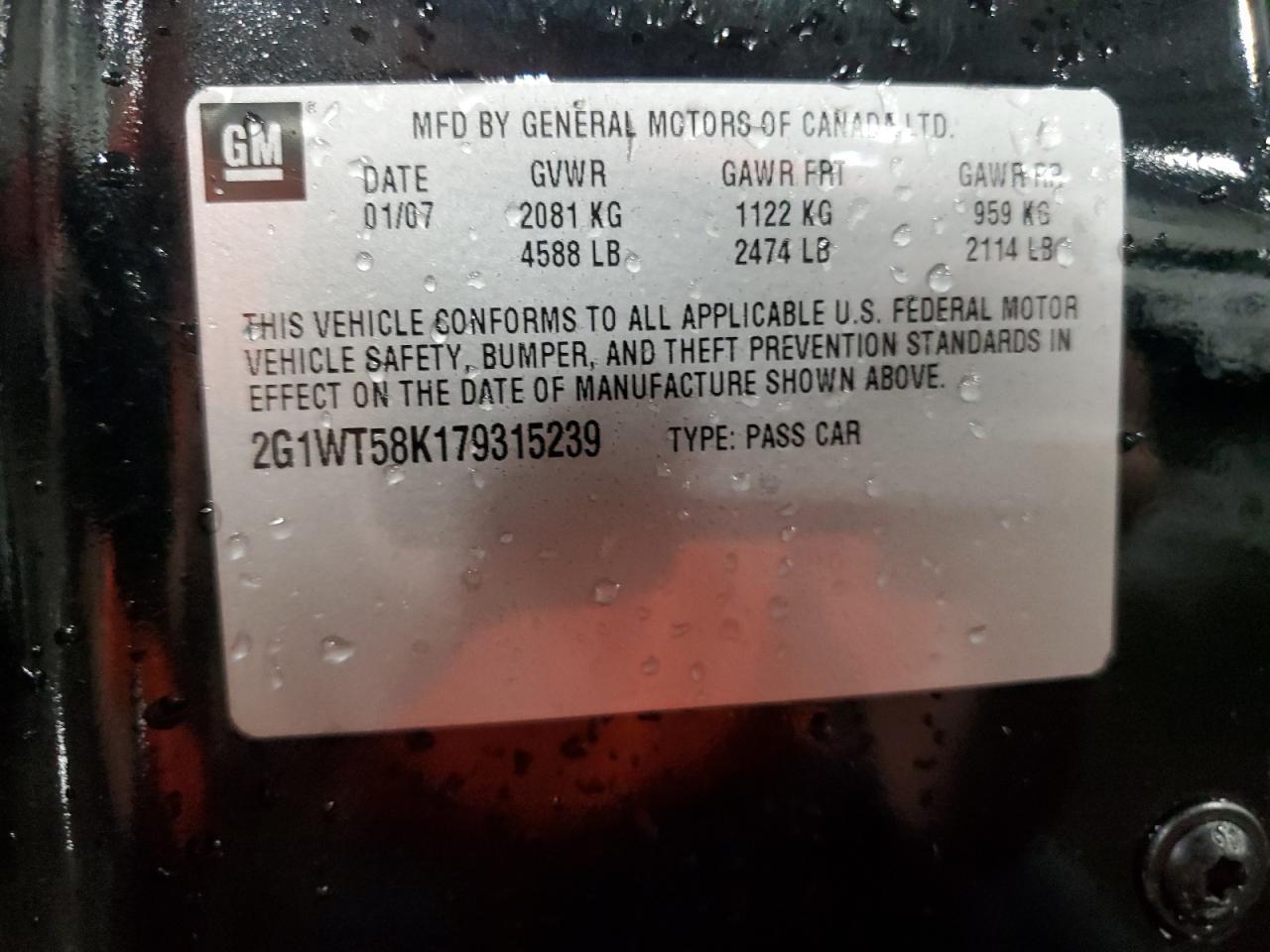 2007 CHEVROLET IMPALA