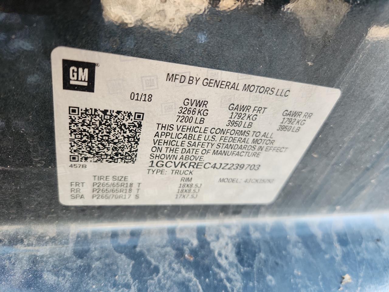 2018 CHEVROLET Silverado