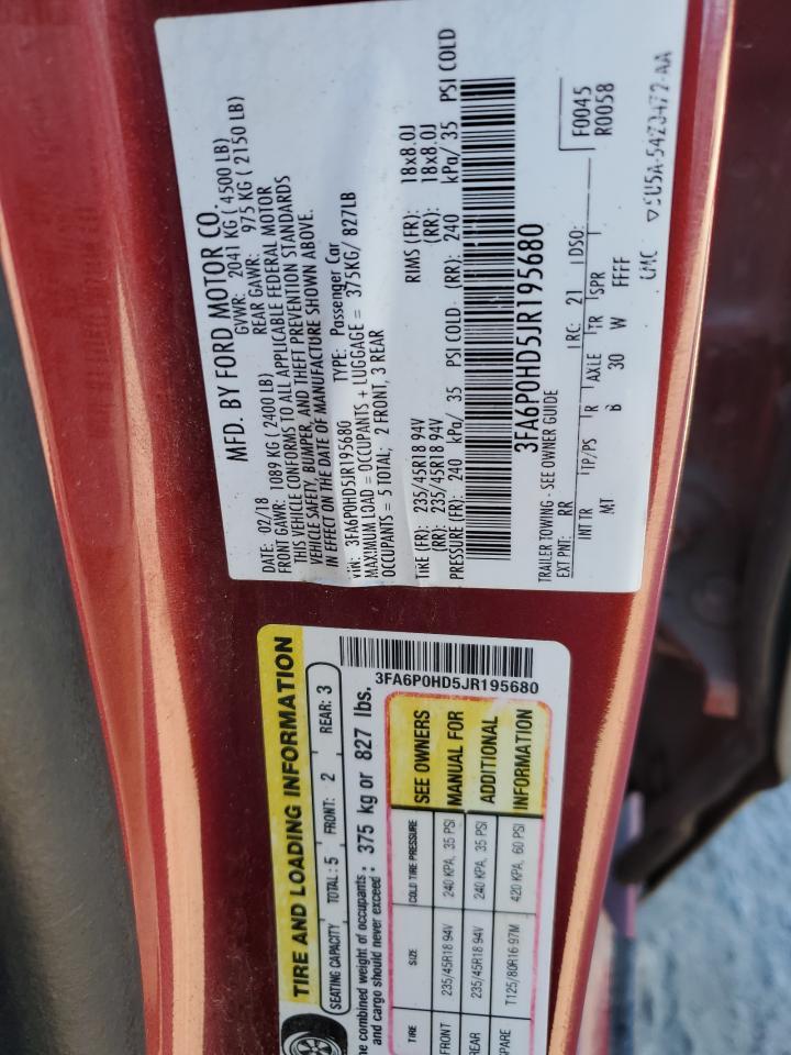 2018 FORD FUSION