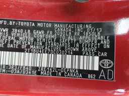 2013 TOYOTA COROLLA