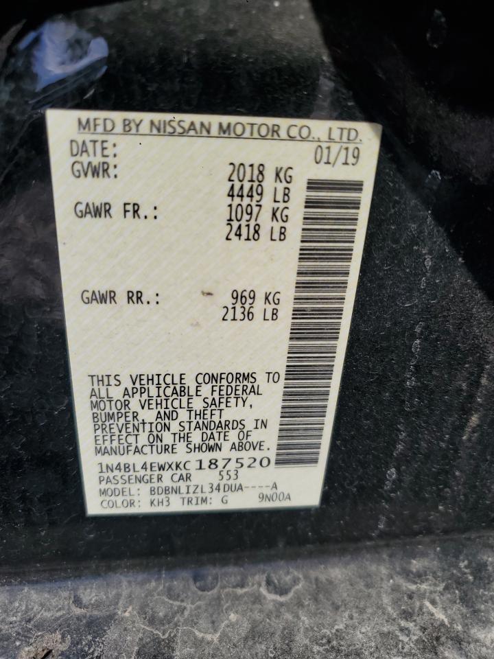 2019 NISSAN ALTIMA