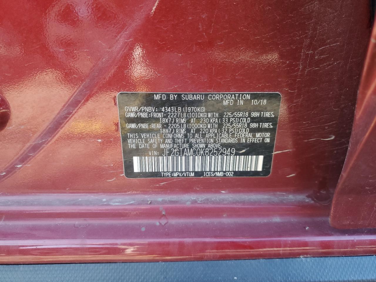 2019 SUBARU Crosstrek