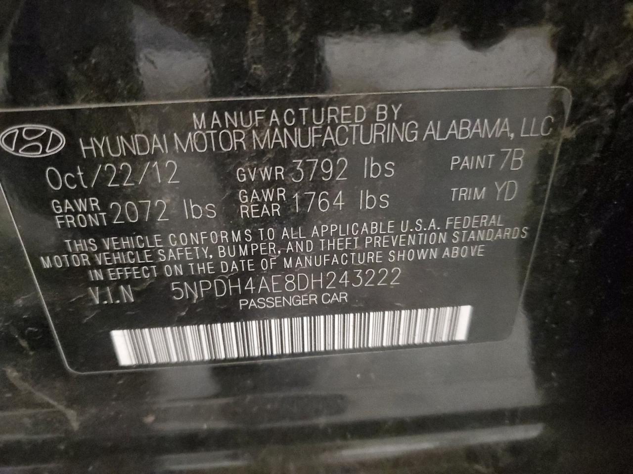 2013 HYUNDAI ELANTRA