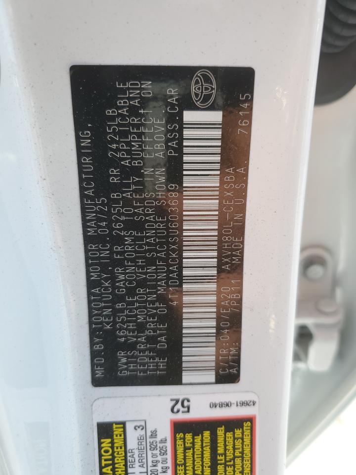 2025 TOYOTA CAMRY