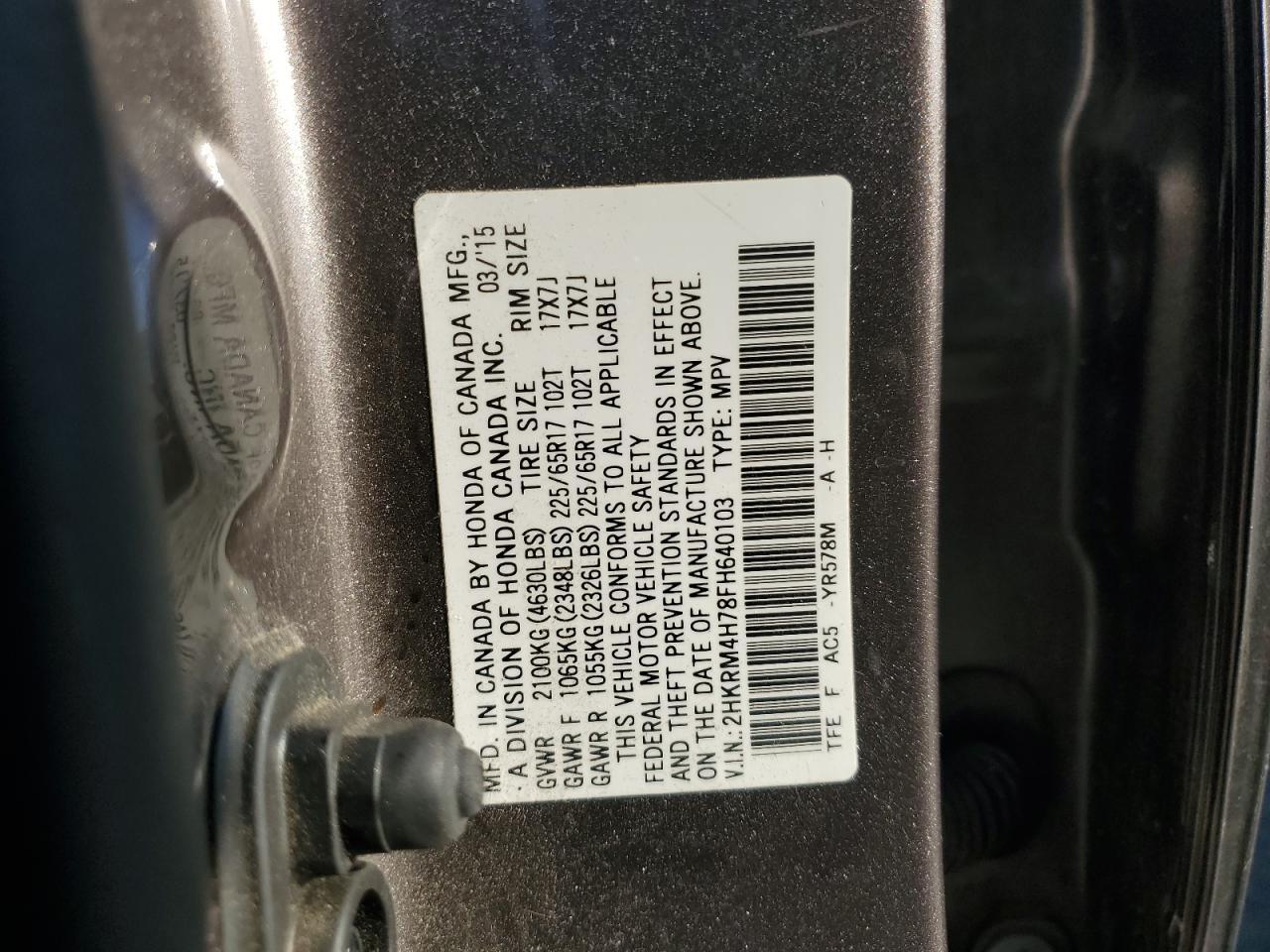 2015 HONDA CR-V