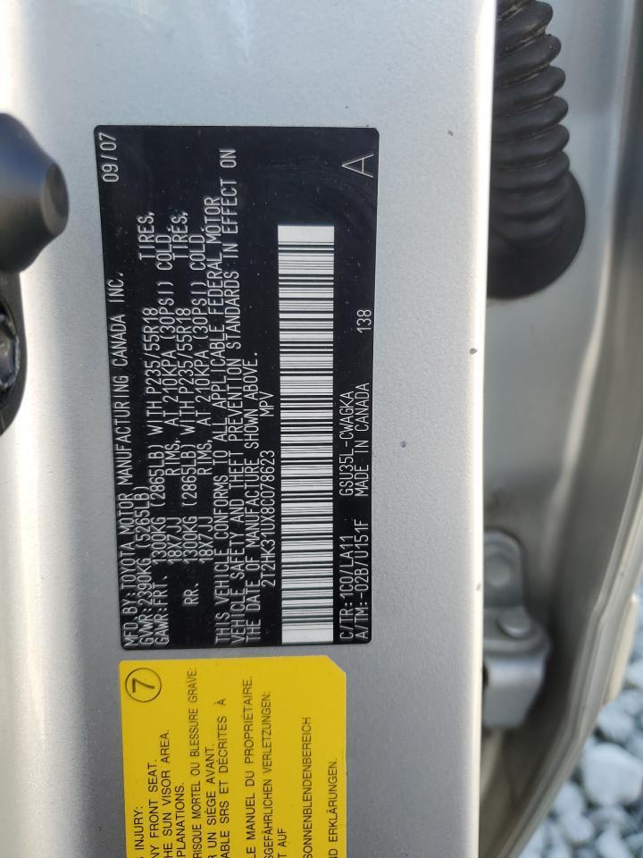 2008 LEXUS RX 350