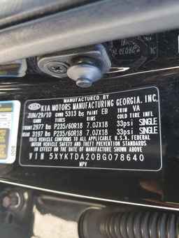 2011 KIA SORENTO