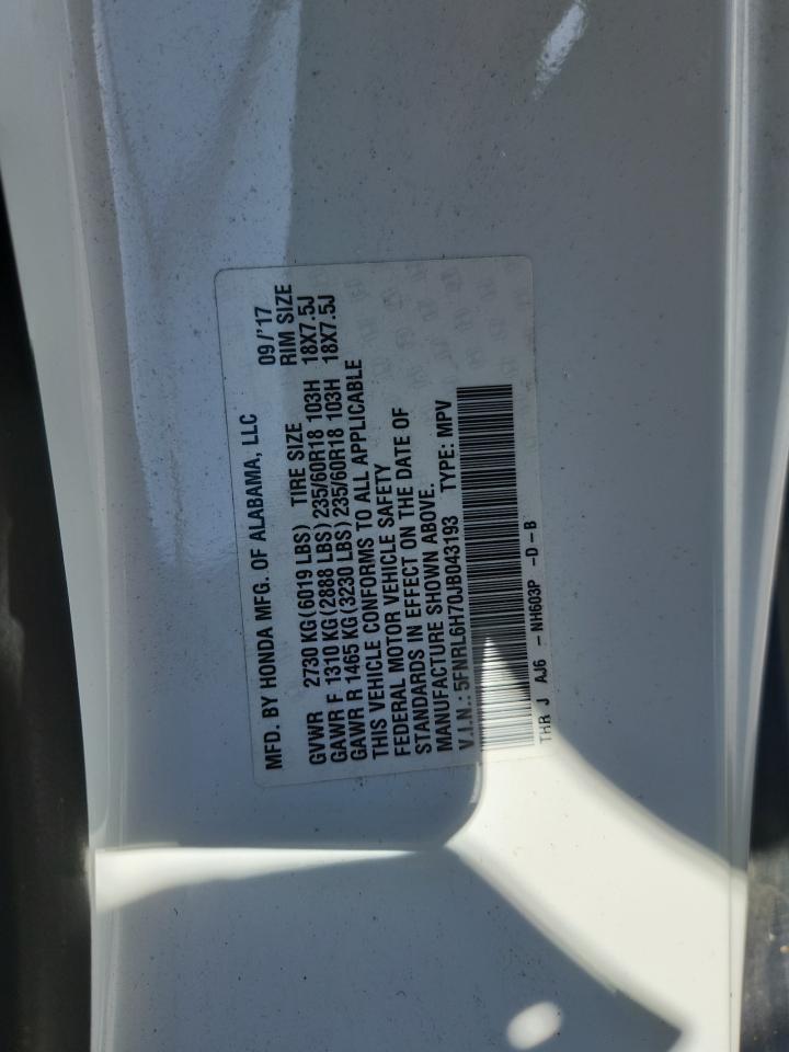 2018 HONDA ODYSSEY