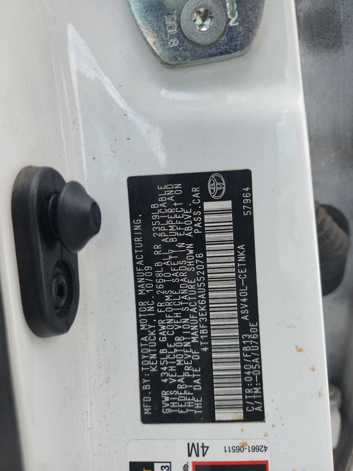 2010 TOYOTA CAMRY