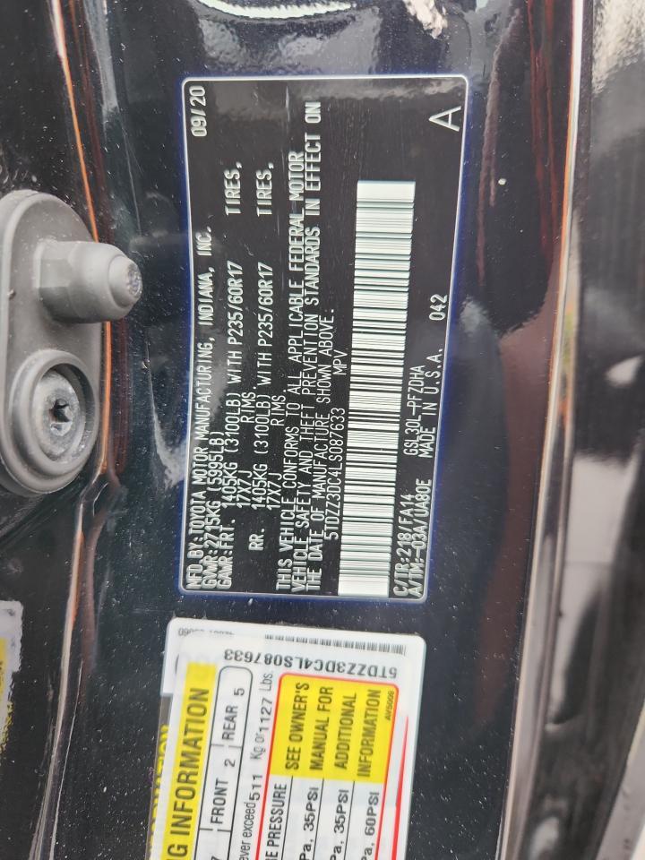 2020 TOYOTA SIENNA