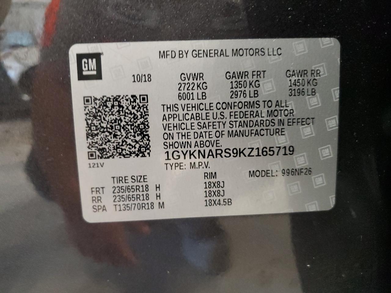 2019 CADILLAC XT5