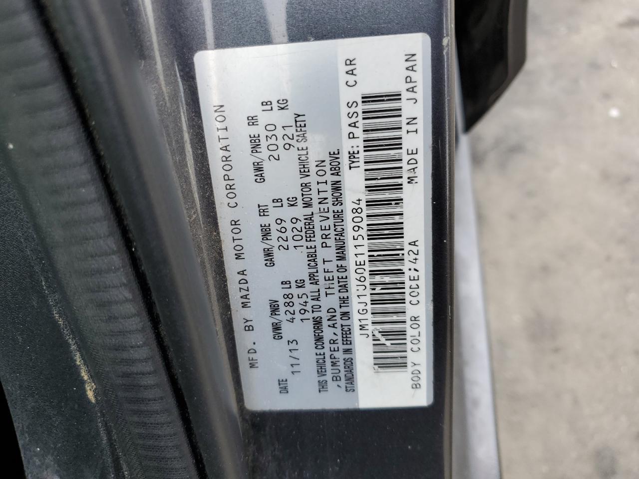 2014 MAZDA 6