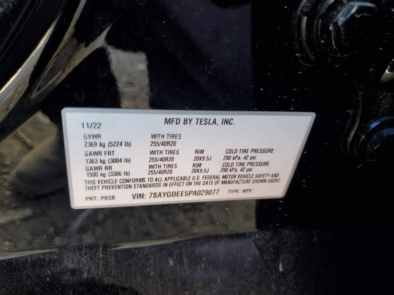 2023 TESLA MODEL Y