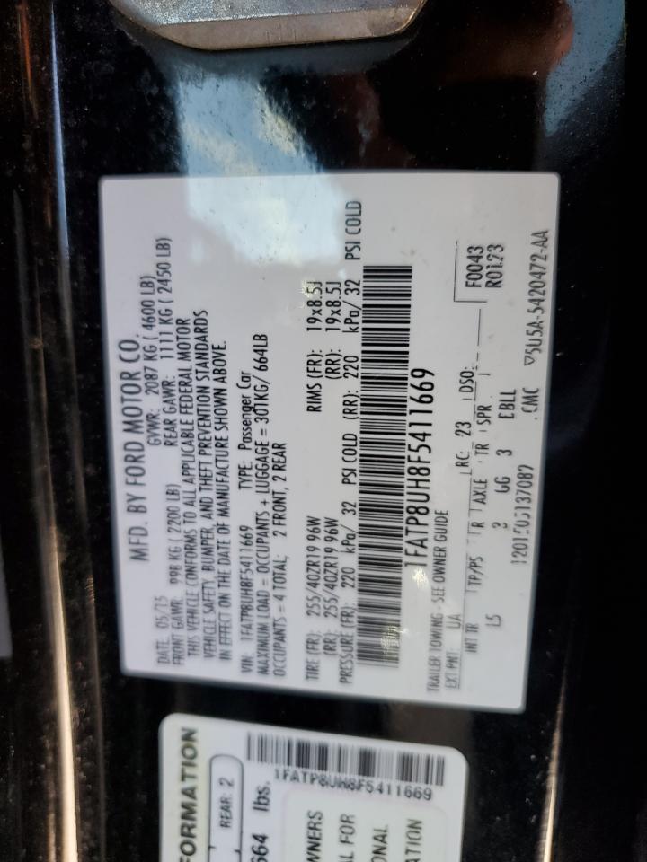 2015 FORD MUSTANG