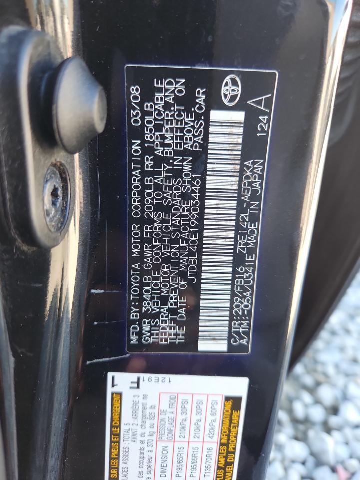 2009 TOYOTA COROLLA