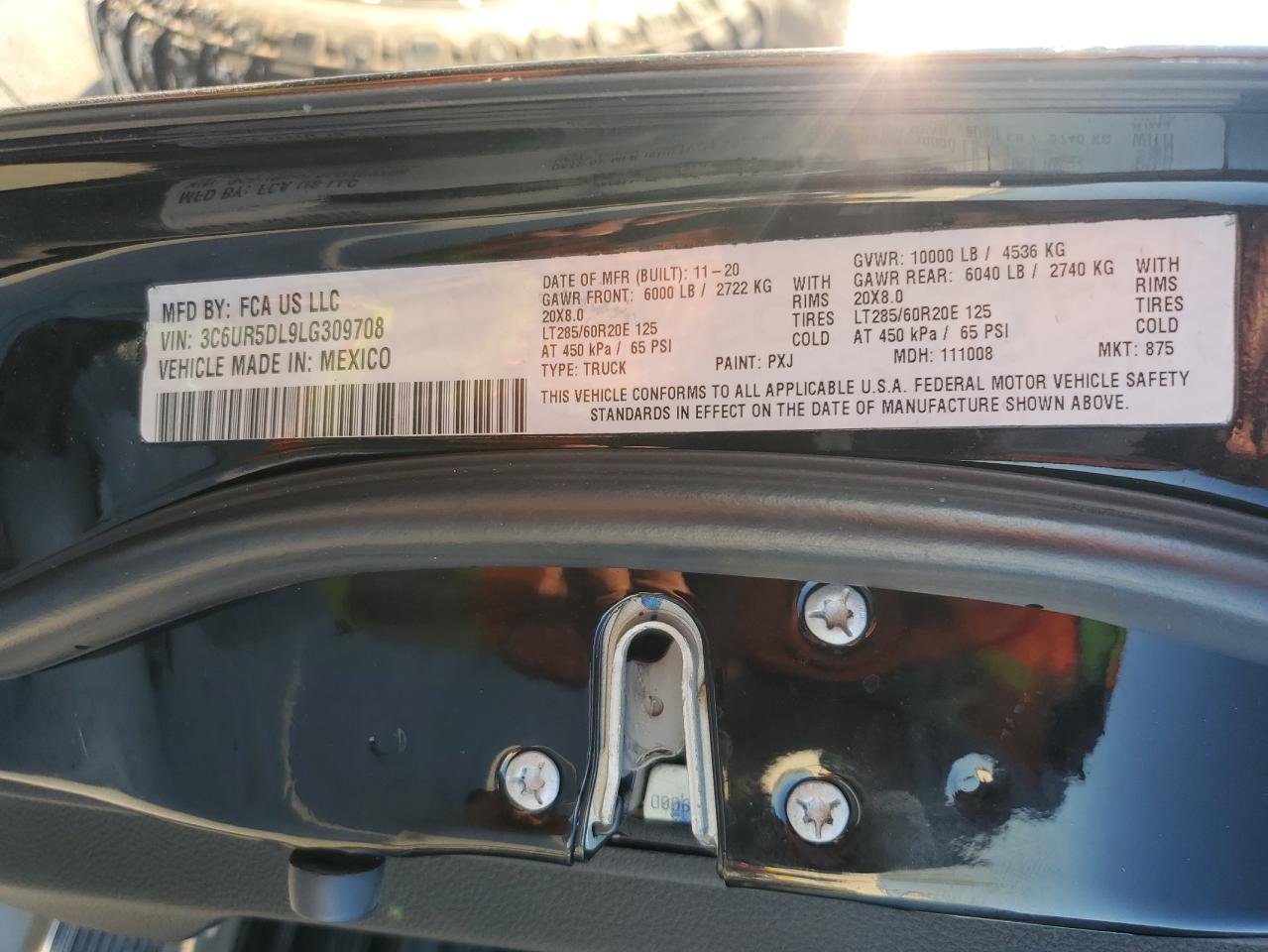 2020 RAM 2500