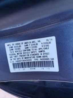 2014 HONDA ACCORD