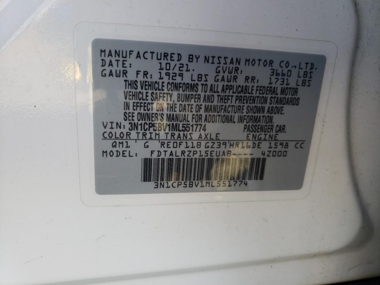 2021 NISSAN KICKS
