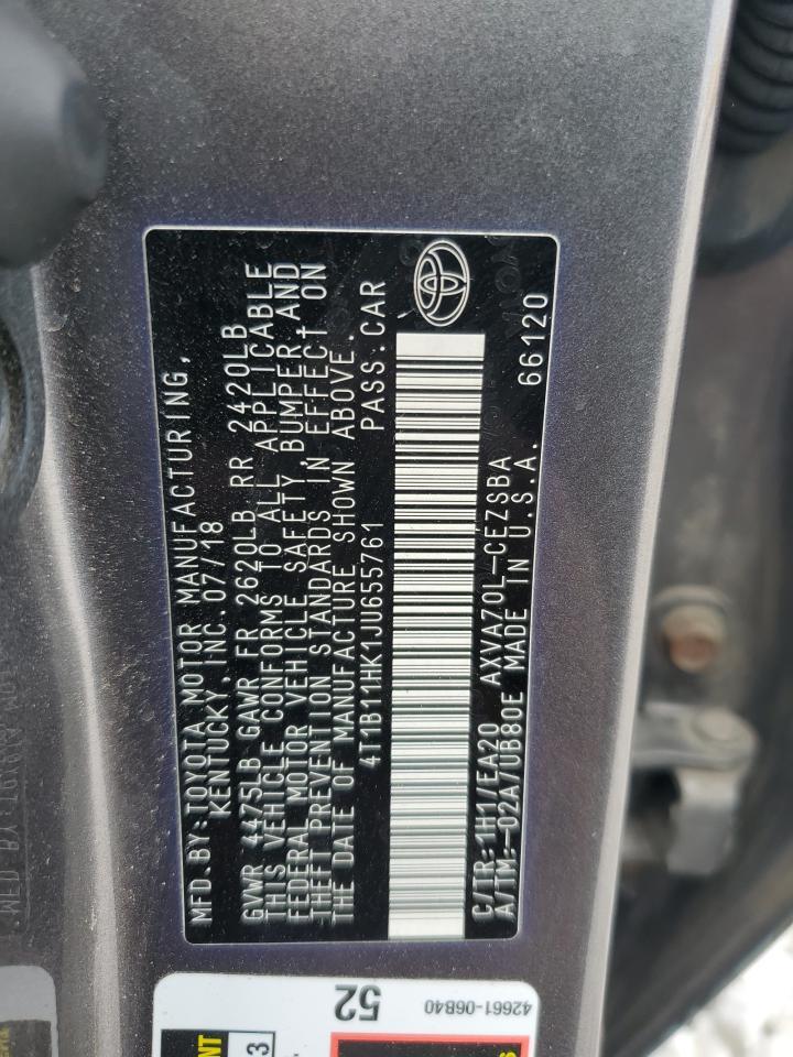 2018 TOYOTA CAMRY