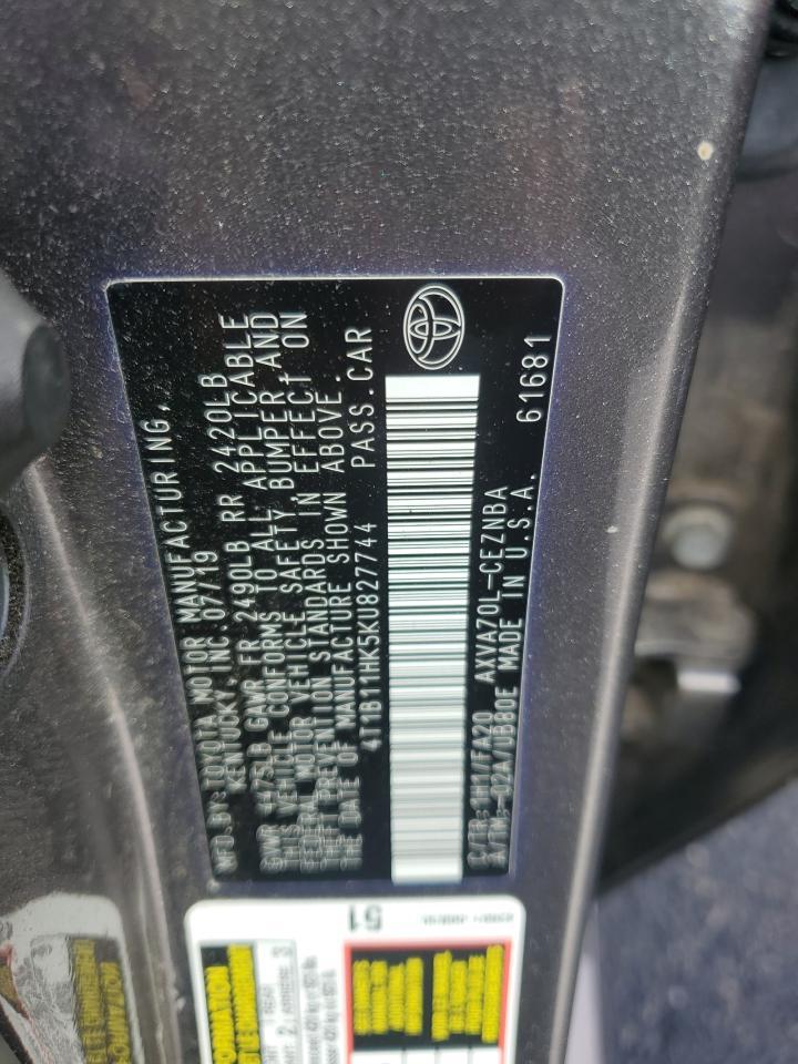 2019 TOYOTA CAMRY