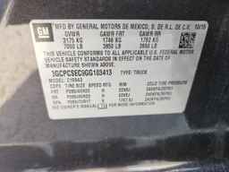 2016 CHEVROLET SILVERADO 1500