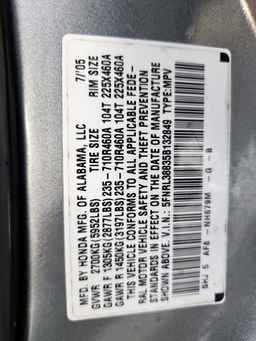 2005 HONDA ODYSSEY