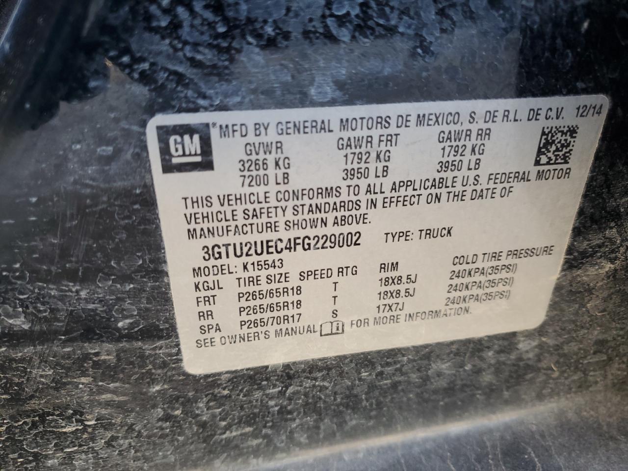 2015 GMC Sierra