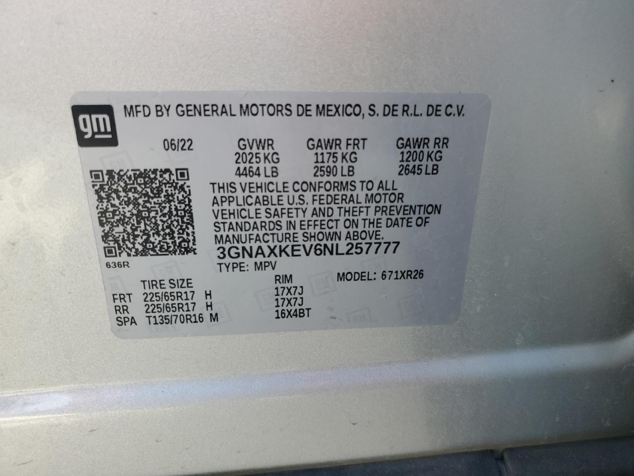 2022 CHEVROLET EQUINOX