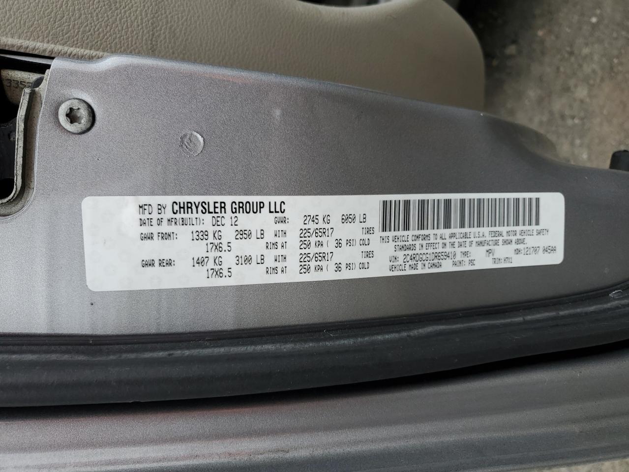 2013 DODGE GRAND CARAVAN