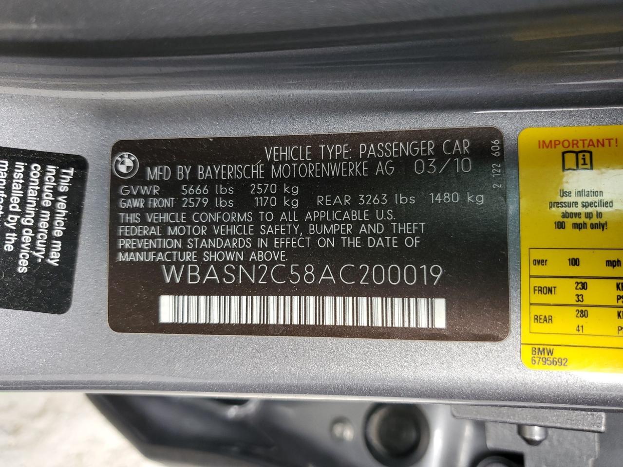 2010 BMW 5 series