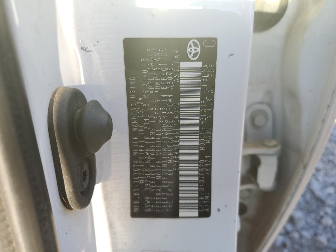 2024 TOYOTA COROLLA