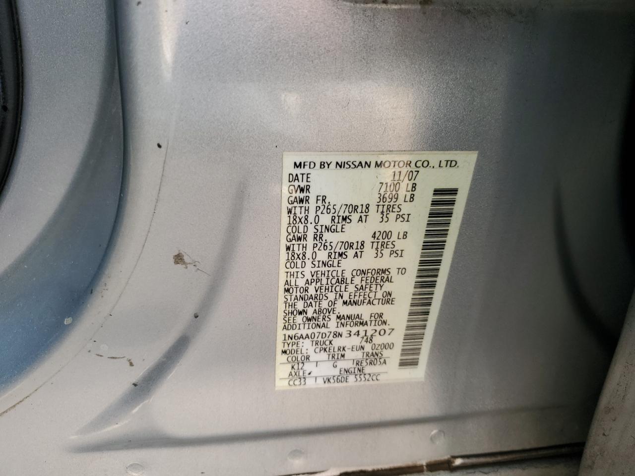 2008 NISSAN Titan