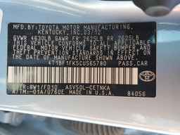 2012 TOYOTA CAMRY