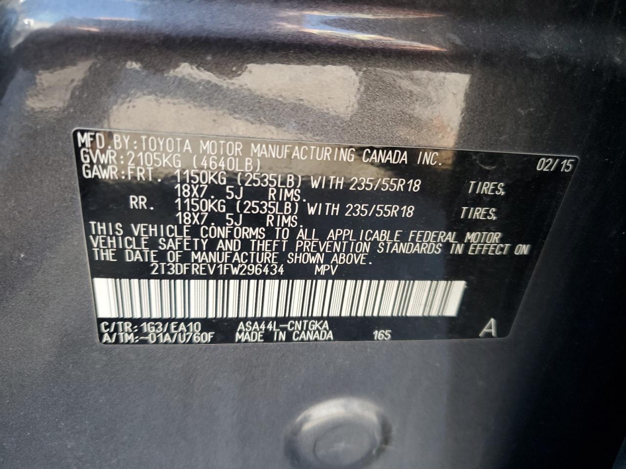 2015 TOYOTA RAV4