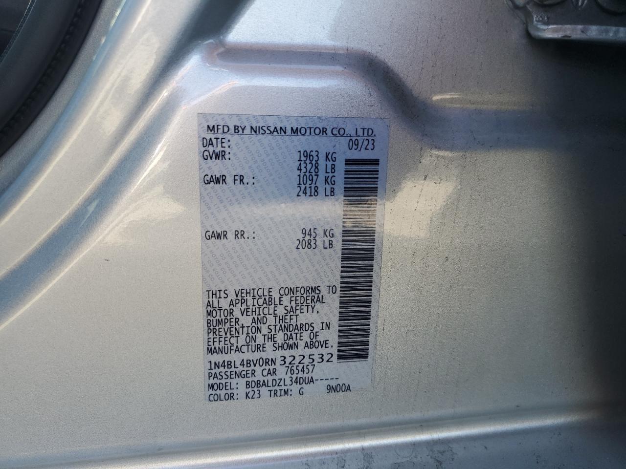2024 NISSAN ALTIMA