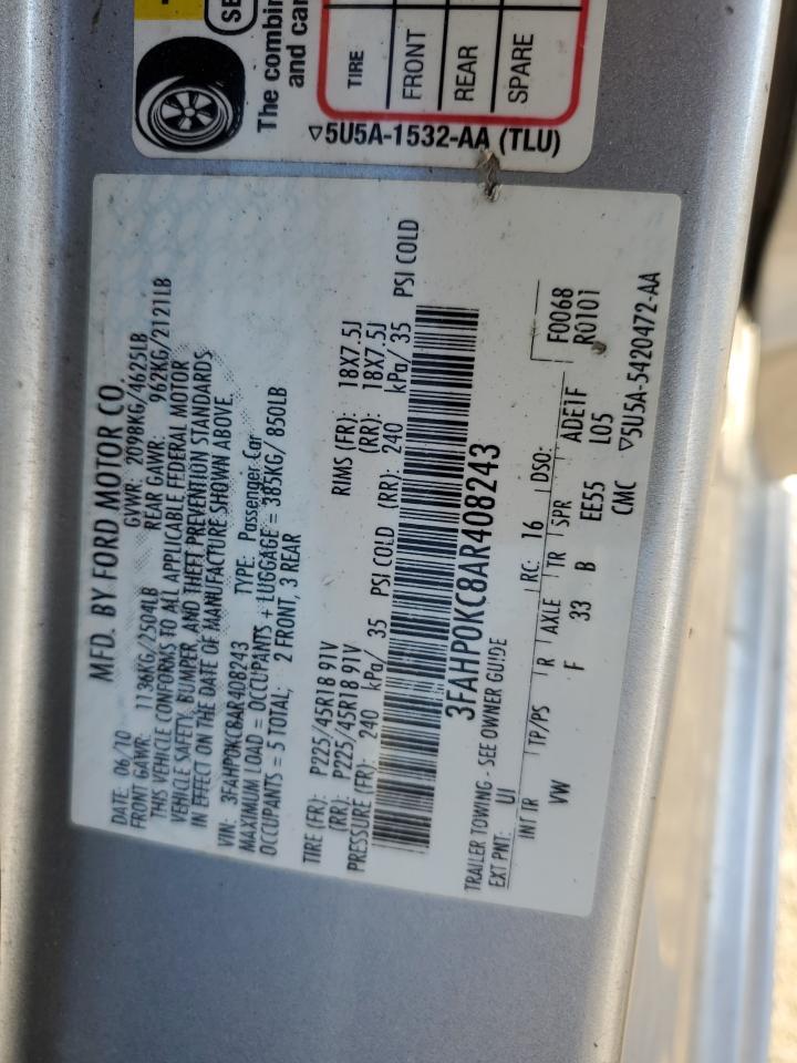 2010 FORD FUSION