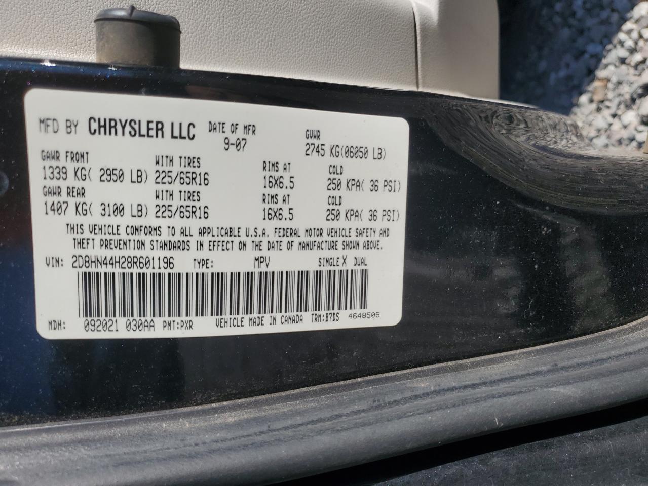 2008 DODGE GRAND CARAVAN