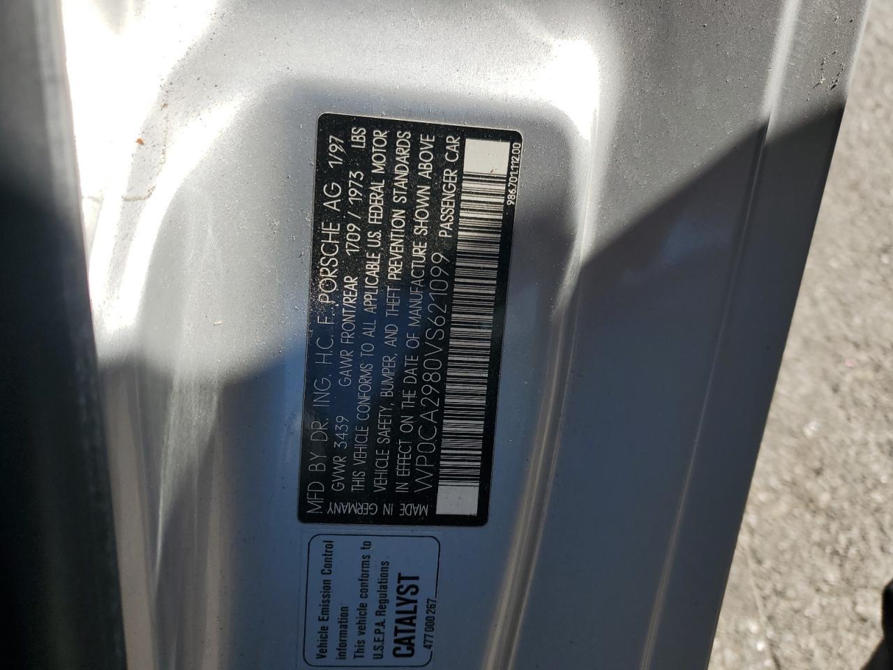 1997 PORSCHE Boxster